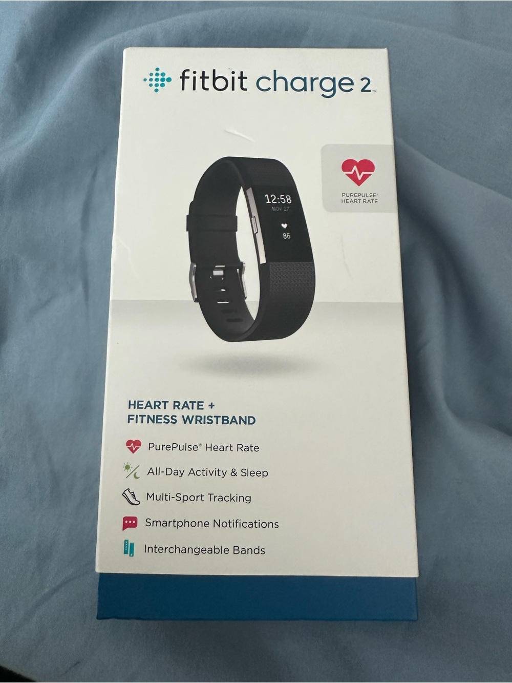 fitbit Charge 2 Fitness Wristband - Black - Large